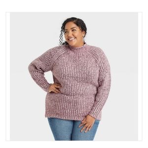 Plus Size Turtleneck Sweater 